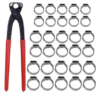 Oetiker Clamp Tool Starter Kit (w/ 3 Clamp Sizes - 10 each)
