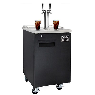 Cold Brew Coffee Commercial Grade Kegerator - Dual Faucet (Ball Lock)