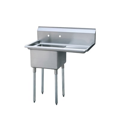 One Compartment Sink, w/ Right Drainboards