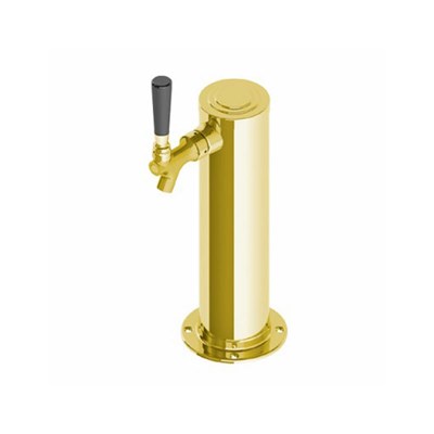 3" Single Faucet Gold Draft Tower