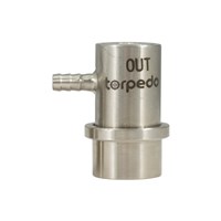 Stainless Steel Ball Lock Liquid/Out Disconnect - Barbed / 