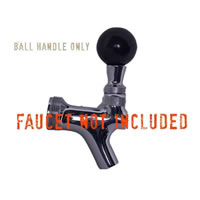 Faucet Handle - Round Black / 