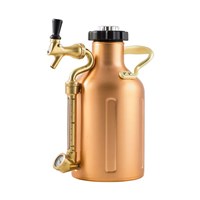 GrowlerWerks Pressurized Copper Growler with Faucet - 64 oz / 