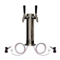 Cold Brew Coffee Tower - 2 Iced Coffee Faucets / 