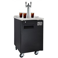 Cold Brew Coffee Commercial Grade Kegerator - 3 Faucet (Black) / 