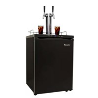 Cold Brew Coffee Kegerator with Temp Display - 2 Faucets / 