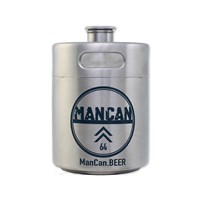 ManCan Stainless Steel Growler Mini-Keg (64 oz)
