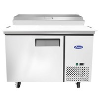 Atosa 44-in Refrigerated Pizza Prep Table w/ 6 Stainless Steel Pans / 44'' Pizza Prep Table