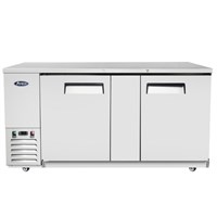 Atosa 69-in Stainless Steel Shallow Depth (24-1/2-in) Back Bar Cooler / 69" Back Bar Cooler Shallow Depth (S/S Exterior)