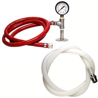CO2 Pressure Transfer Kit for Ss Brewtech Chronical Fermenters with Beer Transfer Hose