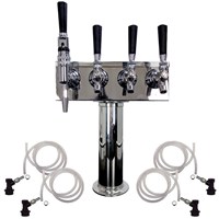 4 Faucet Cold Brew Coffee Draft Tower - 3 Cold Brew & 1 Nitro / 