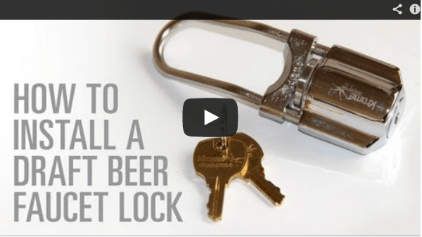 How to Install a Draft Beer Facuet Lock Video