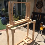 Completion of the draft tower wall. Over framed, overbuilt.