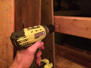 Drill guide holes for the faucet shanks in the faucet rail based on your original measurements and markings.