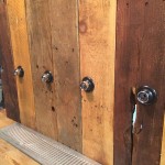 Beer shanks installed into beer bar tower