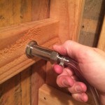 Attaching beverage line to beer shank