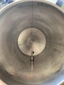 Short weldless thermowell in Ss Brewtech Brew Bucket Mini
