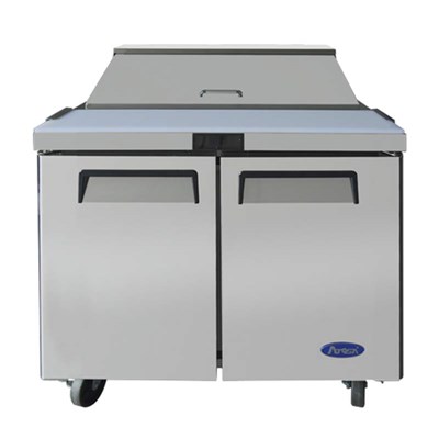 Atosa 36-in Refrigerated Sandwich Prep Table w/ 15 Stainless Steel Pans
