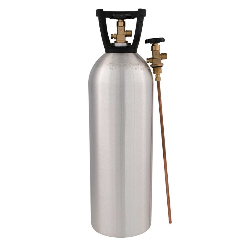 20 LB CO2 Tank with Siphon Tube (Aluminum)