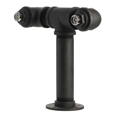 Black Iron Pipe Beer Tower - 2 Tap