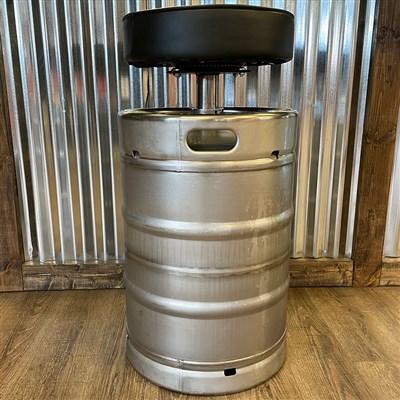Keg Barstool - Made from a 1/2 bbl Keg