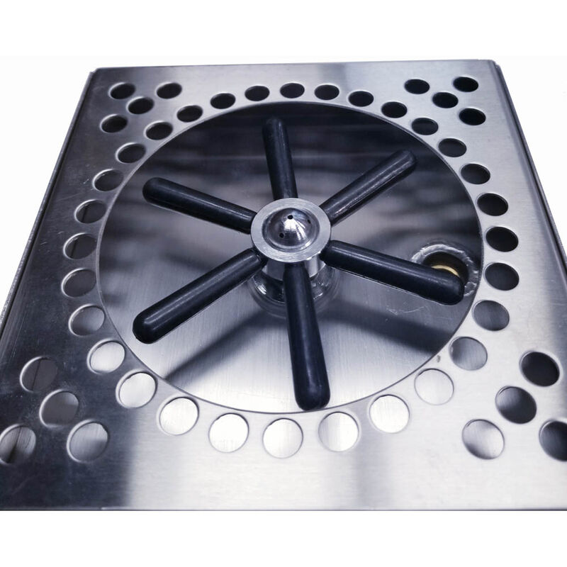 6-Inch Stainless Steel Countertop Drip Trays with Drain and Rinser
