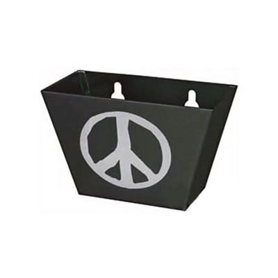 Peace Sign Bottle Cap Catcher - Black