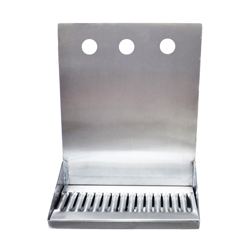 Drip Tray for 3 Draft Beer Faucets - with drain