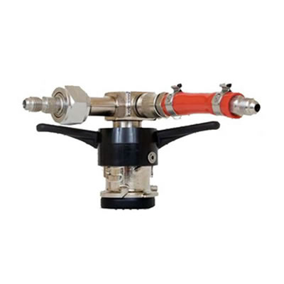 American "D" Keg Tap (Sanke) with MFL Tailpieces - Twist On Low Profile