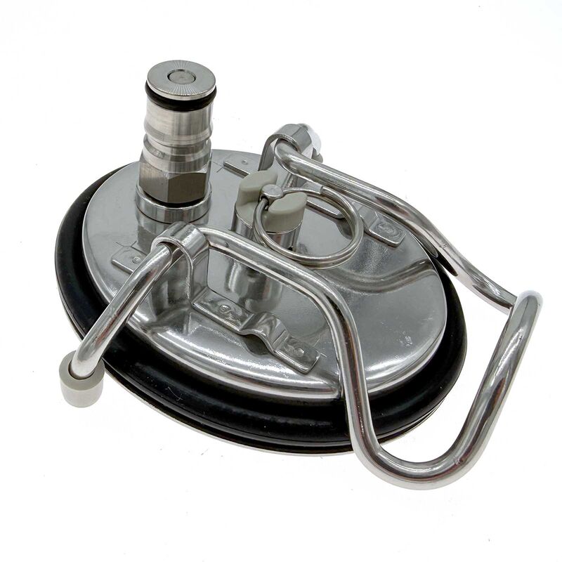 Corny Keg Lid with Ball Lock Liquid Out Post