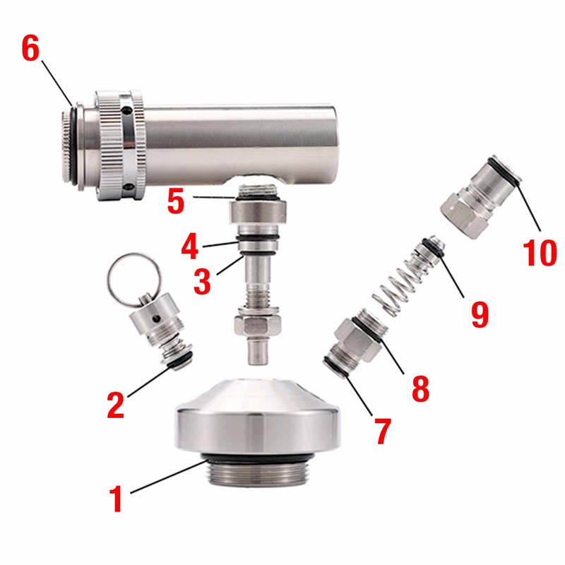 Complete Gasket Kit for Mini Keg Dispenser Cap