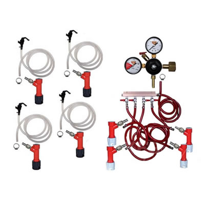 Basic Homebrew Keg Kit - 4 Tap - PIN LOCK