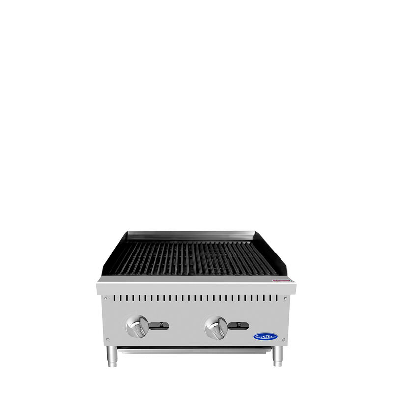 CookRite 24-in Countertop Char-rock Broiler w/ 70,000 BTU