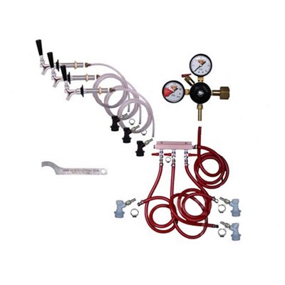 Refrigerator Keg Kit - 3 Tap - BALL LOCK