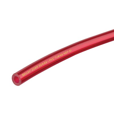 Translucent Red Beverage Hose (5/16" ID X 9/16" OD) - 500 ft Roll