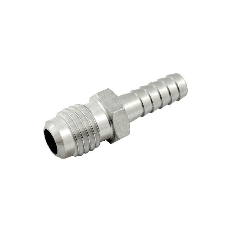 3/8" MFL to 1/4" Barbed Fitting (Stainless Steel)