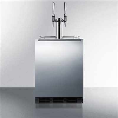Summit 24" Wide Built-In Dual Tap Nitro Coffee Kegerator (ADA Compliant)