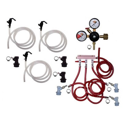 Basic Homebrew Keg Kit - Triple Tap - BALL LOCK