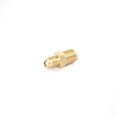 1/4" NPT Left Hand Thread (LHT) x 1/4" MFL Regulator Inlet Fitting (No Check Valve)