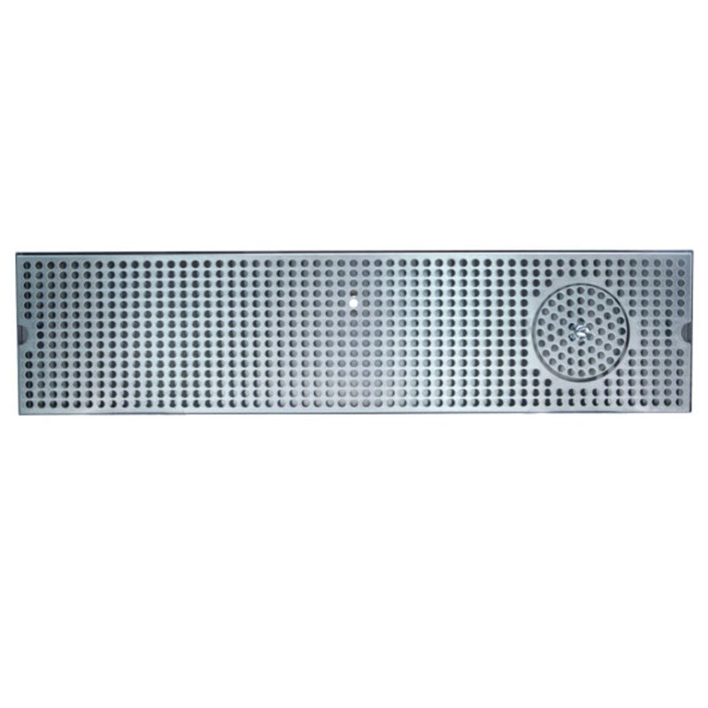 33" Stainless Steel Drip Tray w/ Glass Rinser Drain Tray for 8-10 Faucets