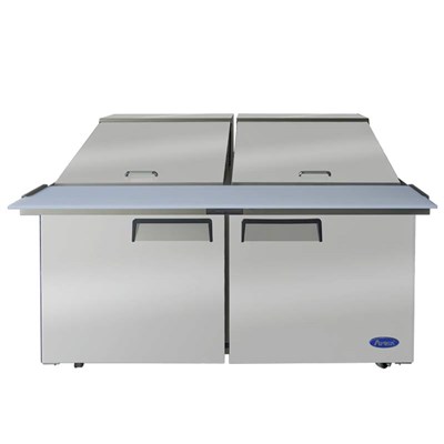 Atosa 60-in Refrigerated Mega Top Sandwich Prep Table w/ 24 Stainless Steel Pans