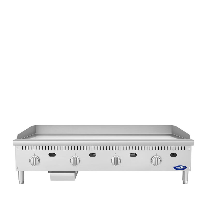 Atosa CookRite ATG-4824-C 48" Thermostatic Chrome Griddle, 120,000 BTU
