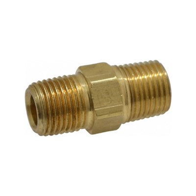 Brass Nipple - Right Hand Adapter for Attaching Regulator Bodies