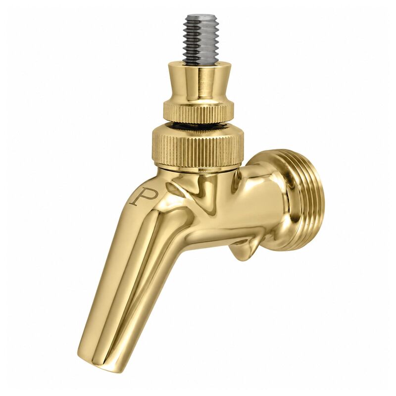 Perlick 630SS Forward Sealing Stainless Steel Beer Faucet - PVD Gold