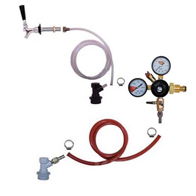 Cold Brew Coffee 1 Tap Fridge Kit - Flat Coffee Faucet