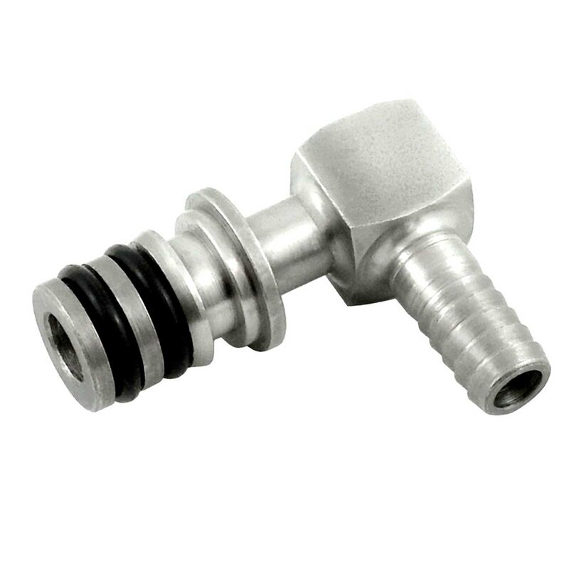 90° Water Inlet for Shurflo & McCann's Water Booster - 3/8" Barb
