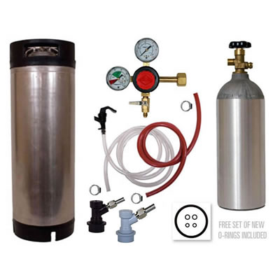 Basic Homebrew Keg Kit - BALL LOCK - Taprite Regulator