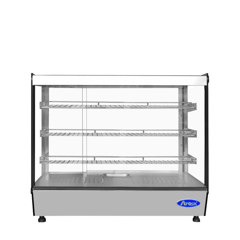 Atosa 27-inch Square Glass Heated Display Case