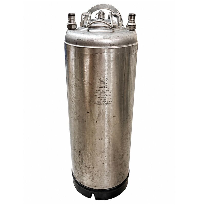 Used 5 Gallon Ball Lock Corny Keg - NEWER MAKE - Single Handle