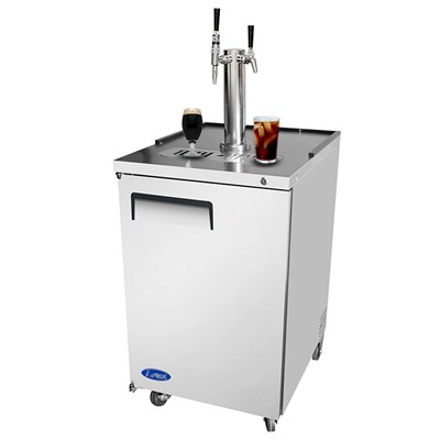 Triple Faucet Commercial Coffee Kegerator -  1 Nitro + 2 Still